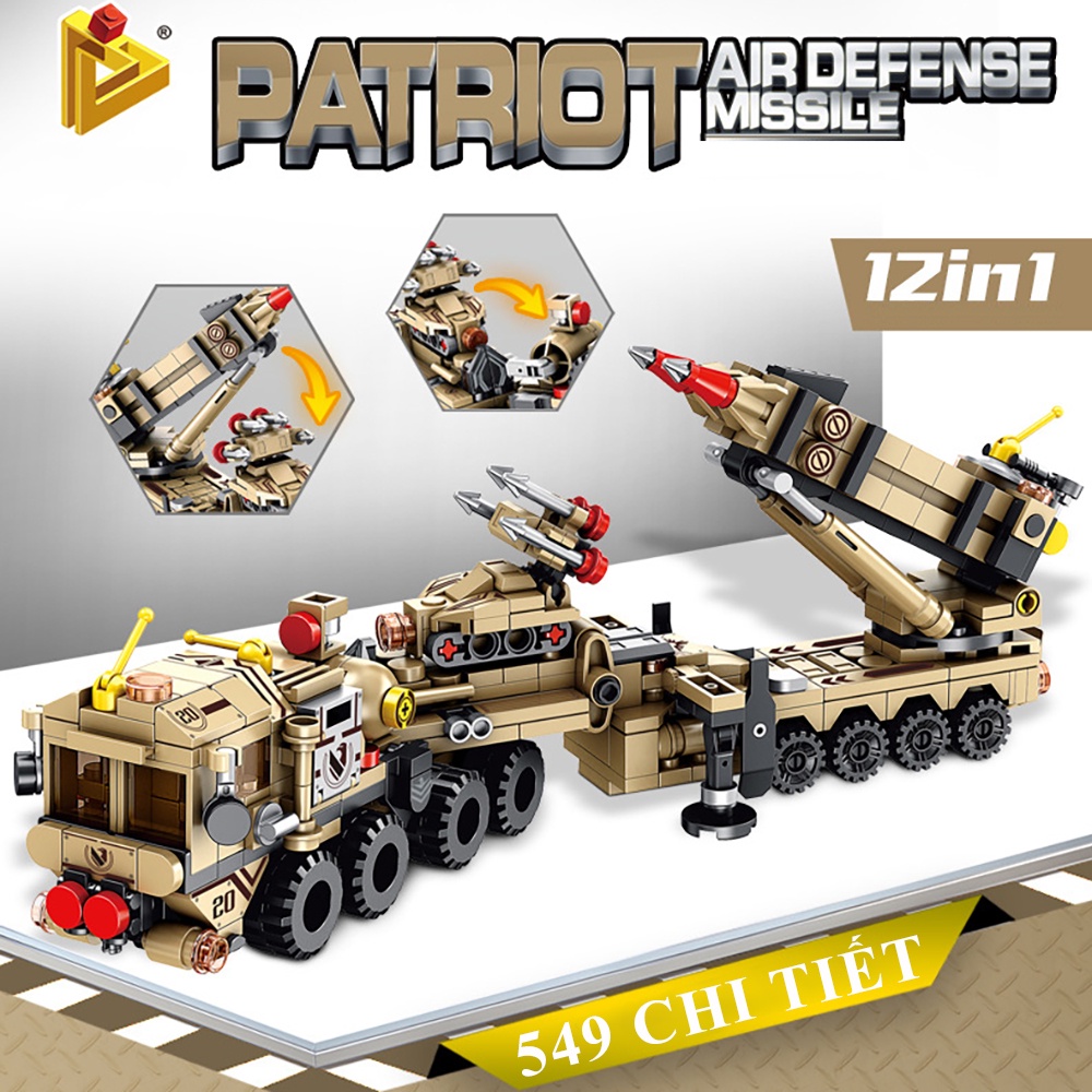 Bộ đồ chơi lego xếp hình lắp ráp robot, tên lửa, ô tô thoải sức sáng tạo cho bé