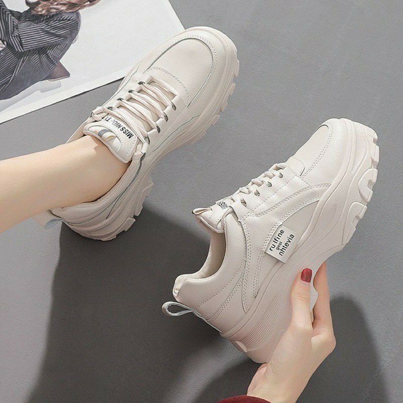 Giầy thể thao nữ, sneaker nữ hàn quốc da đẹp RUFINE | BigBuy360 - bigbuy360.vn