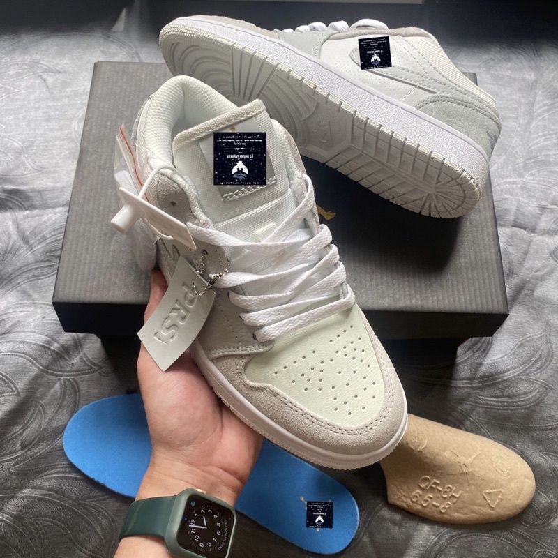 Giày Sneaker JD1 Low Paris S.Cấp Tặng kèm cattong bảo vệ, Tất - Hàng Trung CC