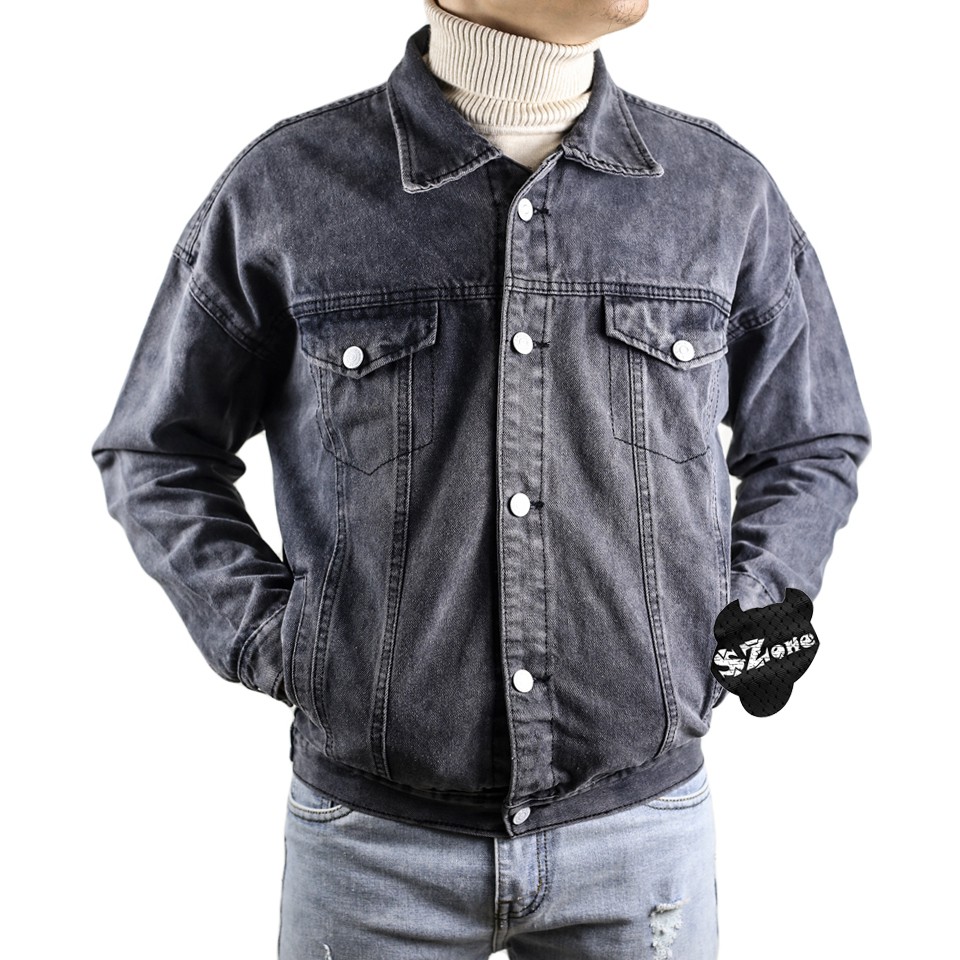 Áo Khoác Bò Nam Xanh Đậm Thời Trang Hàn Quốc SZone SA603 | BigBuy360 - bigbuy360.vn