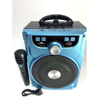 Loa kéo bluetooth p.88 p.89 kiomic tặng kèm micro hát karaoke cực hay - loa di dong