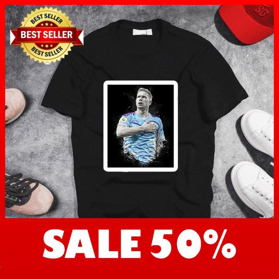 Áo Thun In Hình Kevin De Bruyne Mã 09 - Áo In Hình Cầu Thủ Bóng Đá
