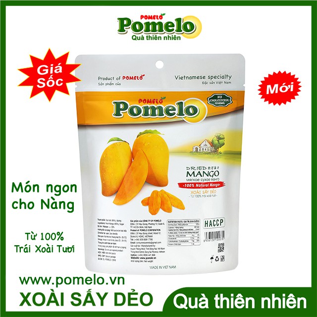 [CAO CẤP] Xoài Sấy Dẻo POMELO 400g, Soft Dried Mango, Trái Cây Sấy, Đặc Sản