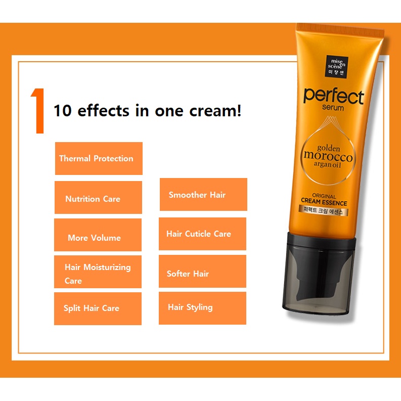 Mise En Scene Tinh chất kem dưỡng tóc hoàn hảo Perfect Serum Original Cream Essence 80mL