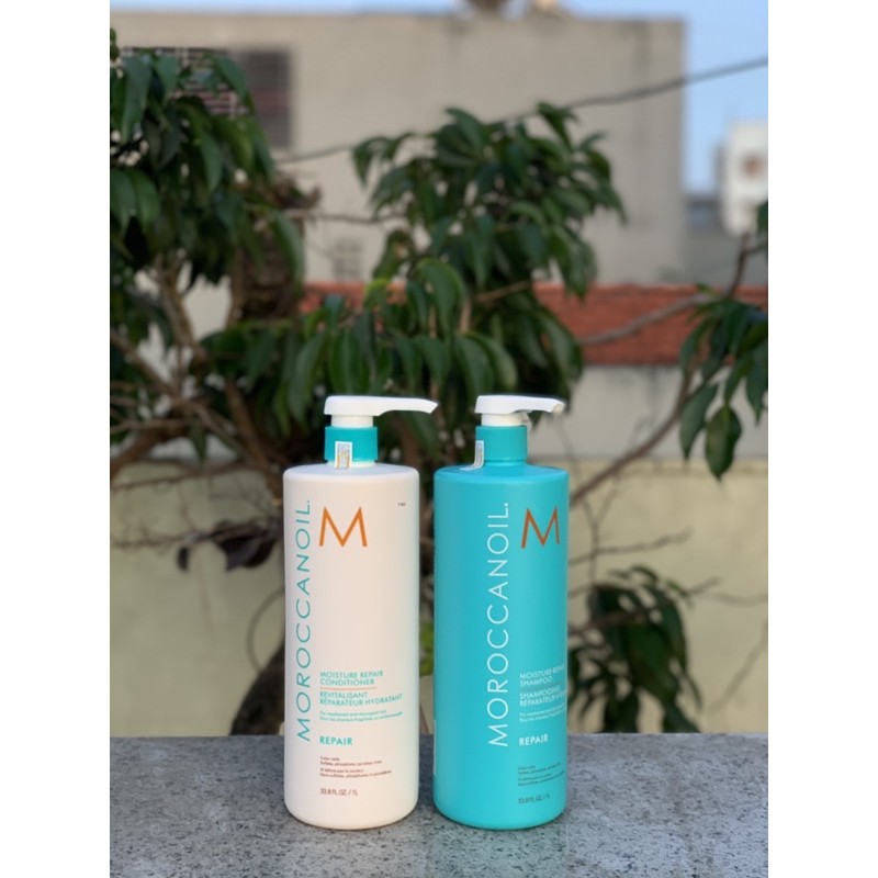 [CHÍNH HÃNG] CẶP DẦU GỘI XẢ PHỤC HỒI ĐỘ ẨM REPAIR MOROCCANOIL 1000ML X 2