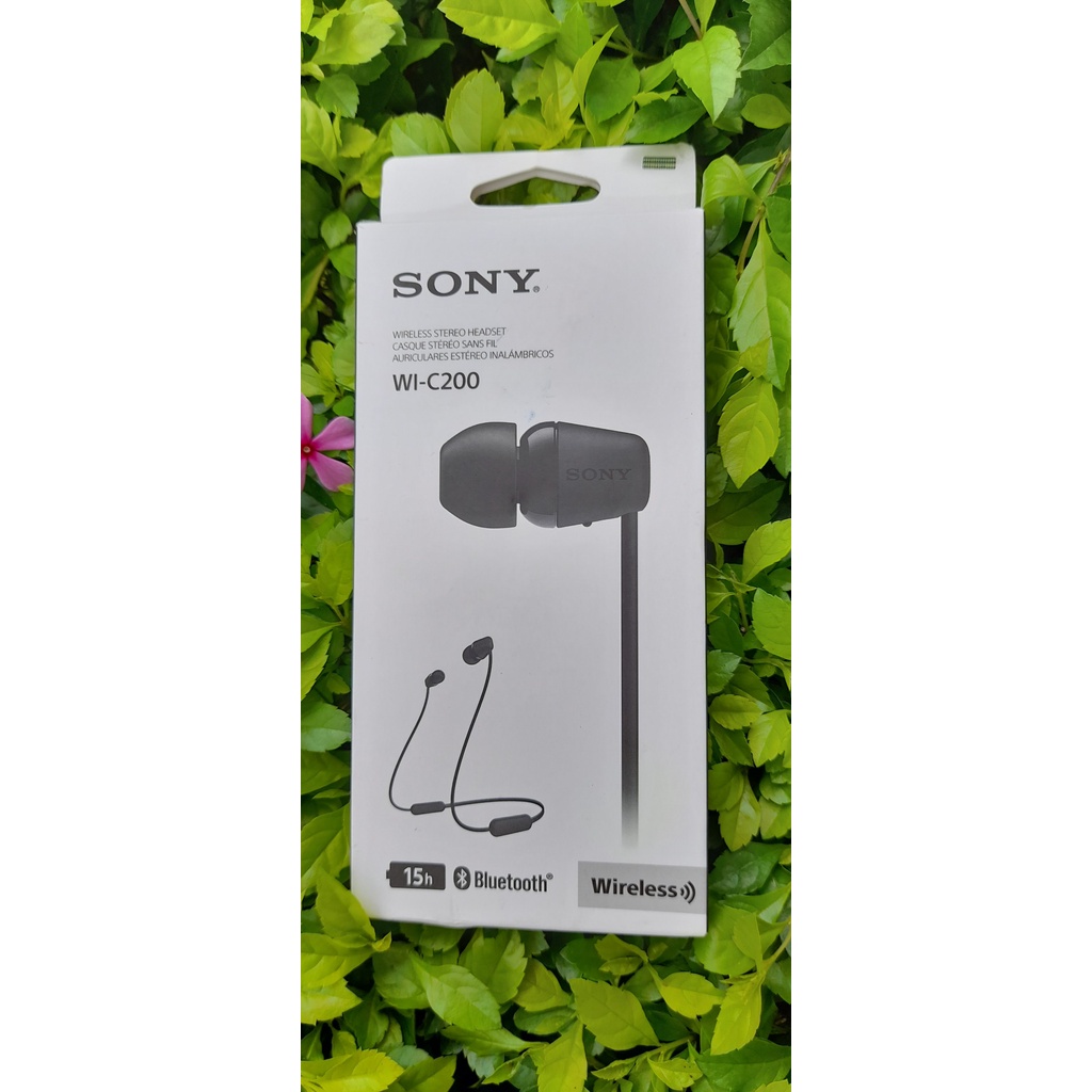 Tai nghe bluetooth thể thao Sony WI-C200 chính hãng - Bảo hành 12 tháng 1 đổi 1