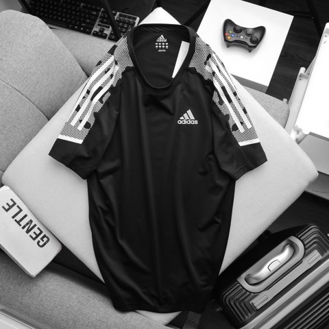 Áo Thun Lạnh Thể Thao Nam Adidas 3 Sọc Vải Thể Thao CLIMA HOẠ TIẾT VAI 7 MÀU Cực Mát Có Big Size