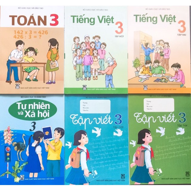 [Trọn bộ] Bộ sách giáo khoa lớp 3 + Sách vở bài tập lớp 3 (14 quyển)