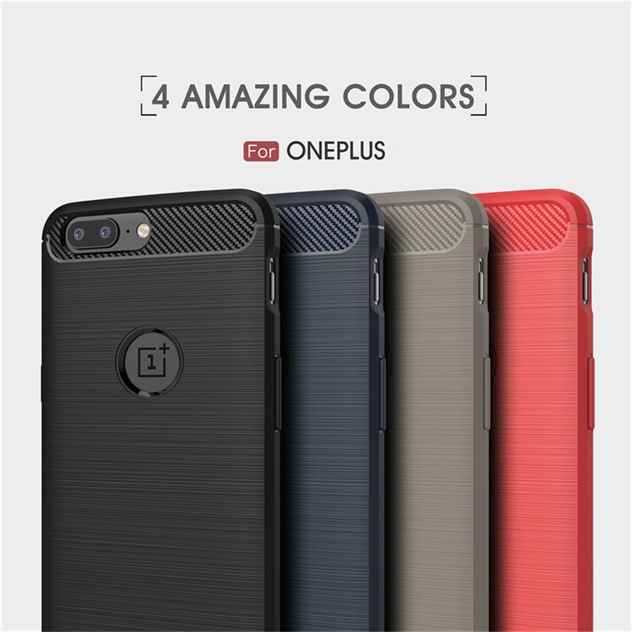 Ốp Điện Thoại Silicon Sợi Carbon Cho Oneplus 9 Pro 5 5T 6 6T One Plus