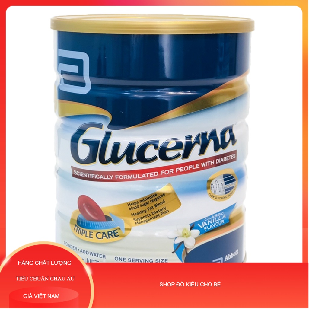 Sữa Glucerna Úc mẫu mới 850g Vani dành cho người tiểu đường