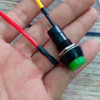 Công tắc tròn nhấn nhả , dùng độ chế mạch đèn chuyển chế độ xe máy on off nhỏ gọn