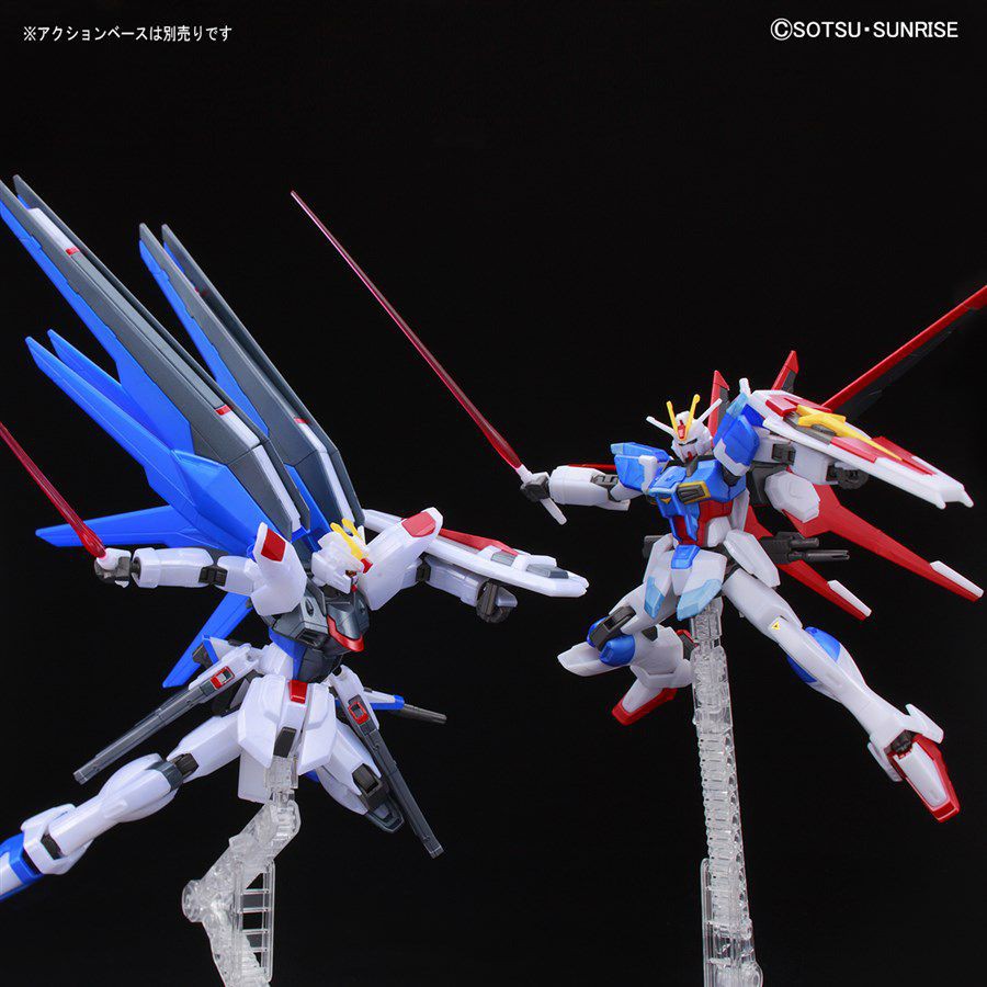 Mô Hình HG Freedom và Force Impulse Metallic Color Gundam P-Bandai 1/144 Đồ Chơi Lắp Ráp