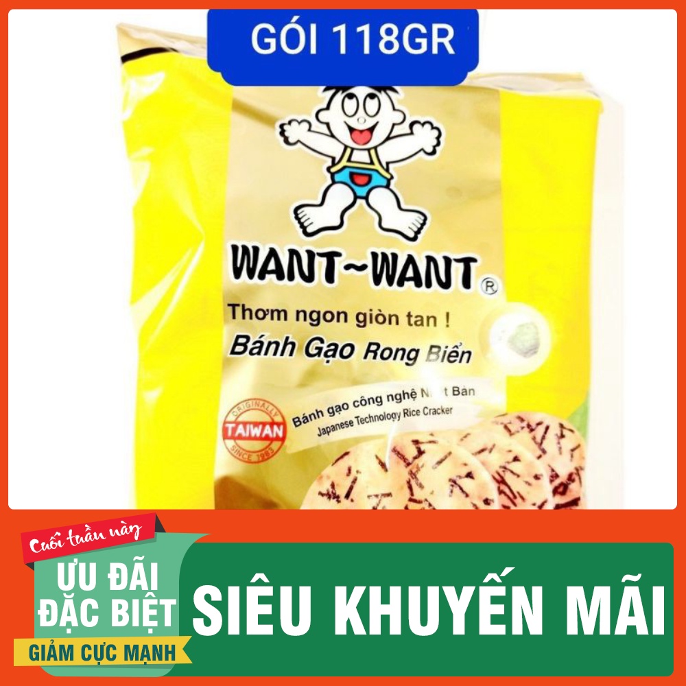 Bánh Gạo Rong Biển Want Want - đã ăn là nghiện
