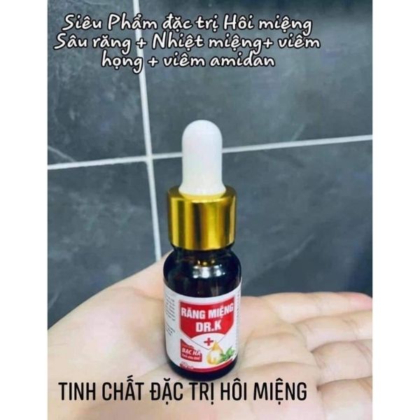 Tinh Dầu Răng Miệng Dr K - Hỗ Trợ Hiệu quả Chứng Hôi Miệng, Sâu Răng, Viêm Lợi. Dung tích 10ml