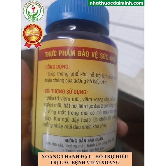 Viên Uống Xoang Thành Đạt Lọ 60 Viên