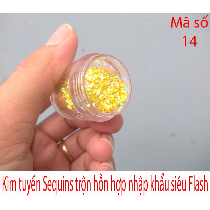 Kim tuyến Sequins siêu sáng mã số 14