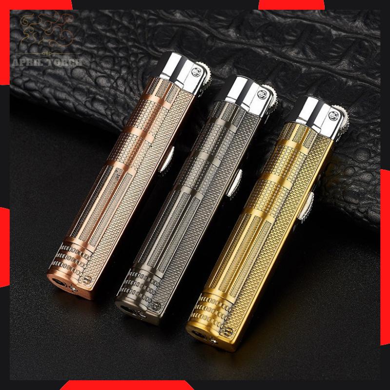 𝐁𝐚̣̂𝐭 𝐋𝐮̛̉𝐚 Xài Gas DL 367 - Lửa Khò Tia 2 Họa Tiết-Kim Loại Nguyên Khối-Tích Hợp Chế Độ Chỉnh Lửa Nhiều Màu