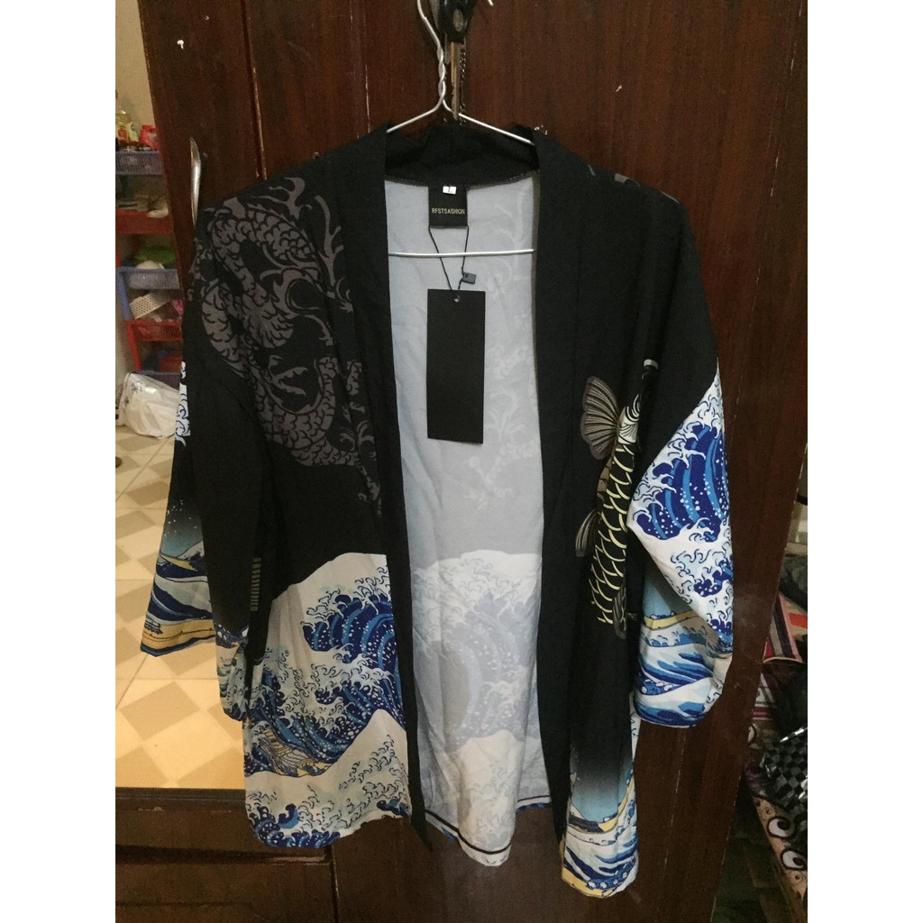 Áo kimono Cá chép sóng sánh | BigBuy360 - bigbuy360.vn