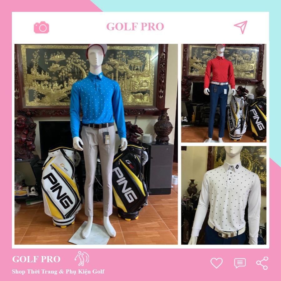 Áo chơi golf nam Footjoy FJ áo đánh golf thời trang thể thao cao cấp GOLF PRO AD008