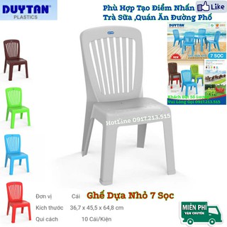 Ghế dựa nhỏ 7 sọc nhựa Duy Tân