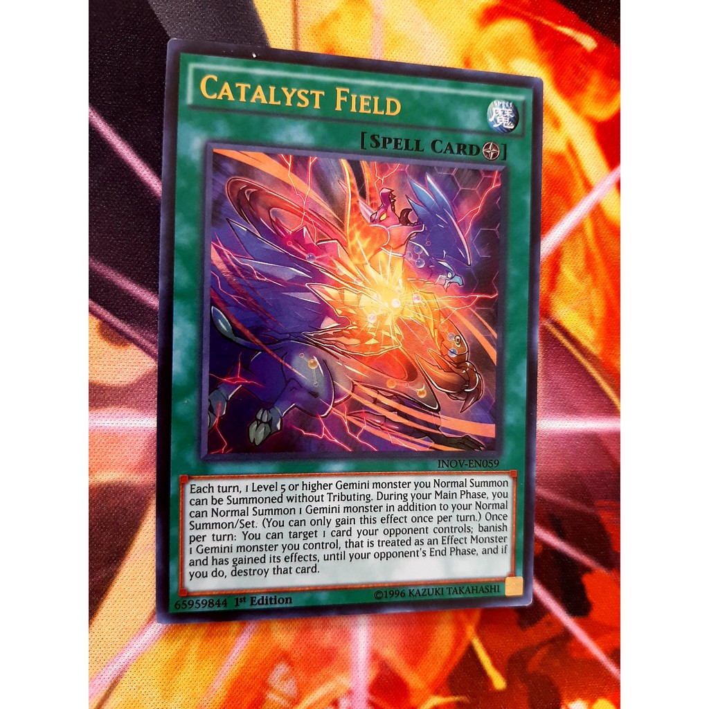 [ĐỖ LẠC SHOP ] THẺ BÀI YUGIOH -SPELL-Catalyst Field - INOV-EN059 - Ultra Rare 1st Edition
