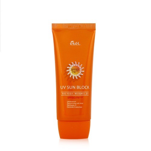 [Hàng mới về] Kem chống nắng EKEL UV Sun Block SPF50/PA+++ 70ml