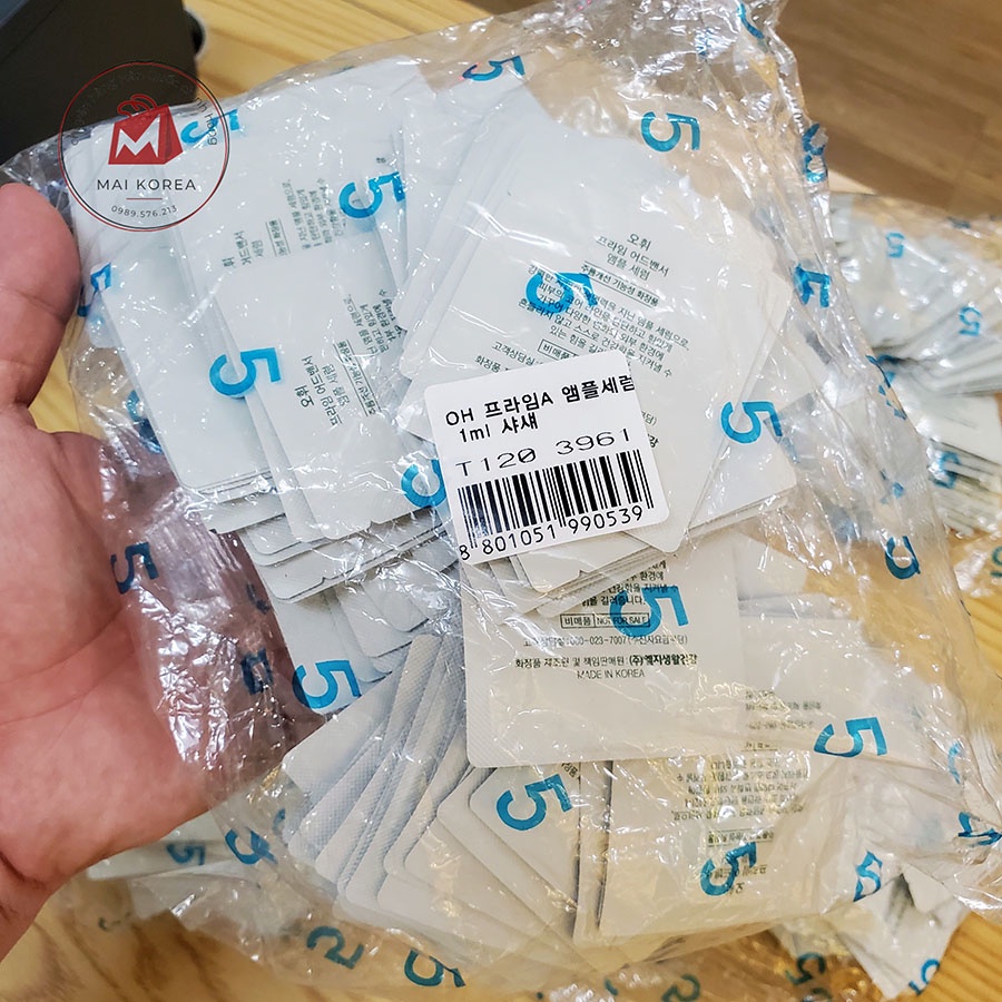 Tinh chất serum căng bóng OHUI xanh chống lão hóa dưỡng da trắng hồng - OHUI Prime Advancer Ampoule