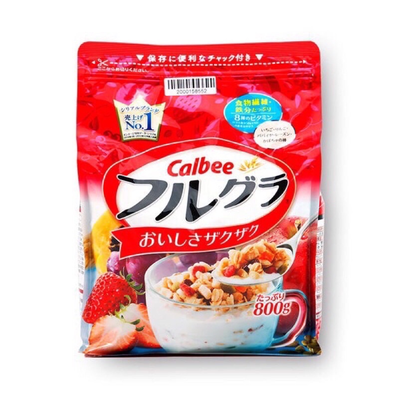 NGŨ CỐC TRÁI CÂY CALBEE NHẬT ĐỦ VỊ