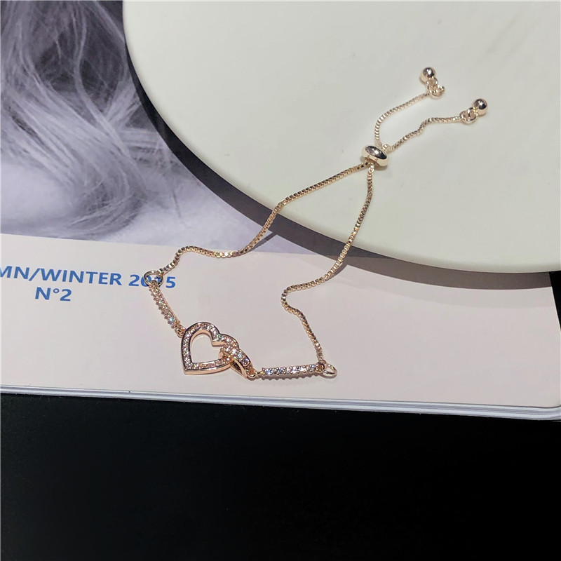 Korean Style Heart Shaped Bracelet For Women