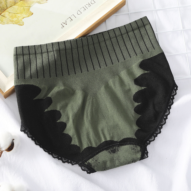 Quần lót Levao lưng cao phối ren quyến rũ dành cho nữ