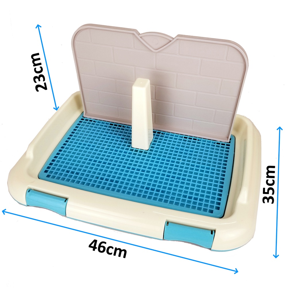 Khay vệ sinh cho chó có cọc và tường chắn để đi vệ sinh đúng chỗ hàng cao cấp - DILL Size nhỏ