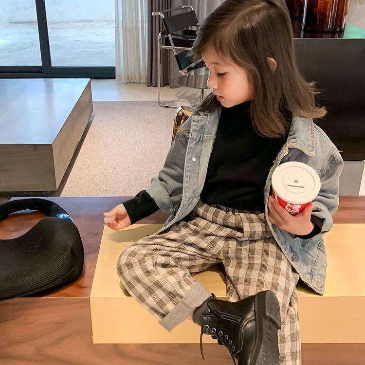 Áo Khoác Jean Phong Cách Phương Tây Thời Trang Mùa Xuân Mới Cho Bé Gái 2021