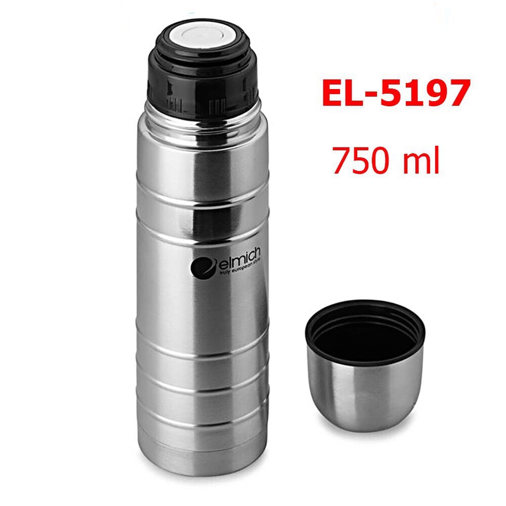 Bình giữ nhiệt Elmich Inox 304 thiết kế 3 lớp, dung tích 500ml / 750ml / 1000ml Elmich EL-5196 / EL-5197 / EL-5198