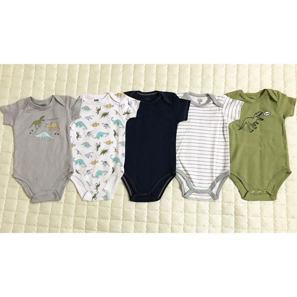 Combo 5 body ngắn cộc cho bé yêu mặc siêu mát 100% cotton