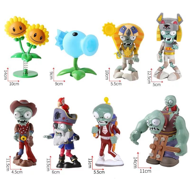 Bộ 2 Mô Hình Nhân Vật Game Plants Vs Zombie 2 Dễ Thương
