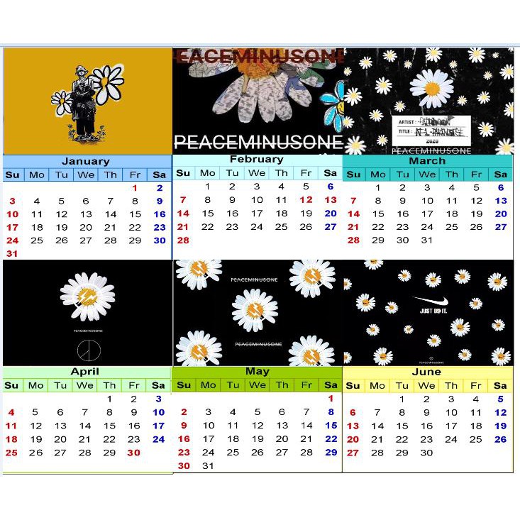 Lịch hoa cúc GD để bàn mini 2022 LMI18 12x9 cm