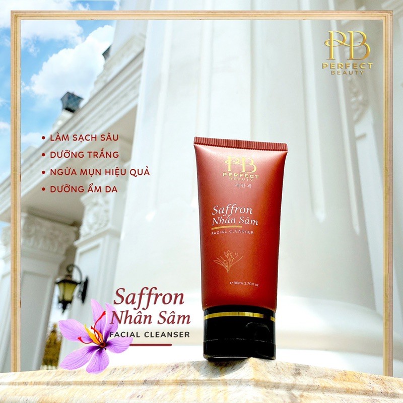 Sữa rửa mặt nhân sâm saffron PB