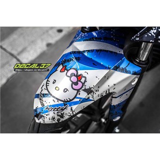 Tem Trùm Winner Hello kitty xanh trắng