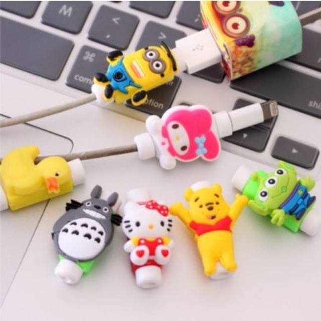 SALE - Nút bảo vệ cáp sạc hình thú