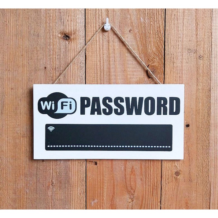Bảng Password wifi mẫu mới ( loại dài)