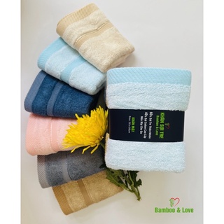 Khăn mặt sợi tre cao cấp Bamboo&love 30x50cm