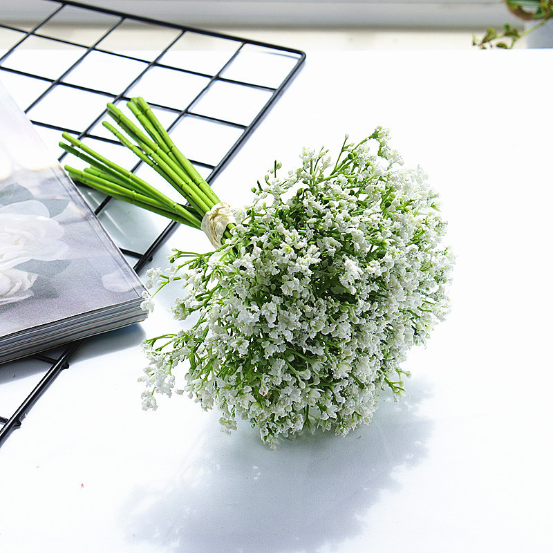 Bó Hoa Gypsophila / Gypsophila Giả Bằng Nhựa 16 Cành Dùng Trang Trí