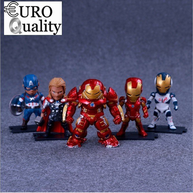 Bộ 5 Mô hình Marvel Avenger cao cấp 9cm hàng đẹp sắc nét