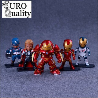 Bộ 5 Mô hình Marvel Avenger cao cấp 9cm hàng đẹp sắc nét