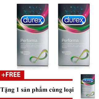 2 Bao cao su durex performa Kéo Dài Thời Gian - Mua 2 tặng 1