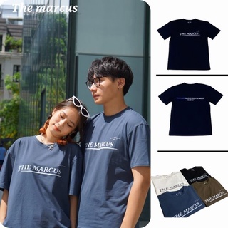 ÁO phông tay lỡ dáng rộng oversize cổ tròn, thun unisex nam nữ Cotton oversize from rộng - The Marcus
