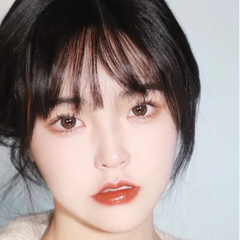 Half-yearly color contact lenses moody &quot;Cold Brew Oolong&quot; 14.2mm - Bubble Tea Collection