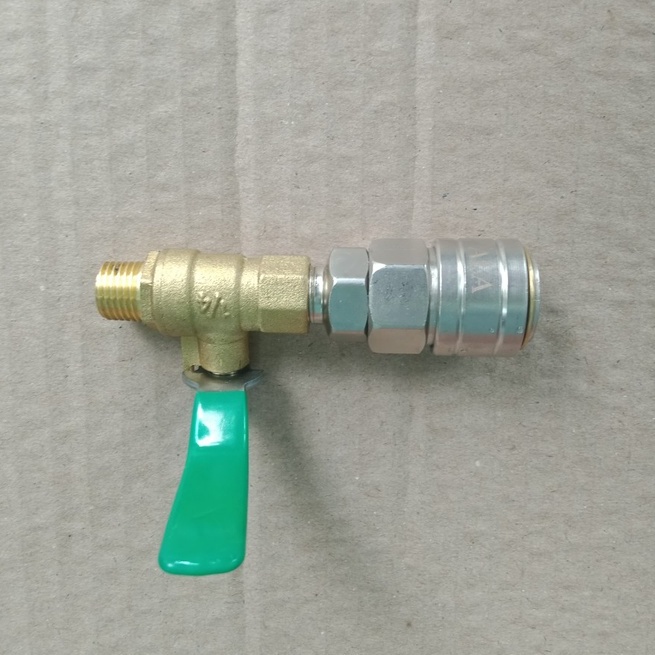 Bộ đầu nối nhanh dây hơi máy nén khí ren ngoài 13mm, có khóa