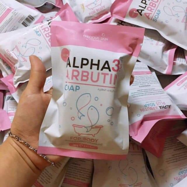 Soap Tắm Trắng Body Alpha Arbutin Collagen 3 Plus Soap 80gr - Thái Lan