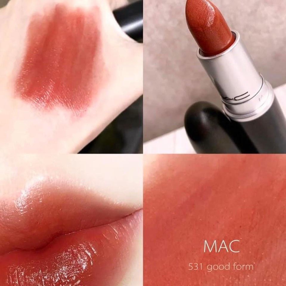 Son Mac Lustre Lipstick Rouge A Levres 531 Good Form Cam đất Shopee Việt Nam